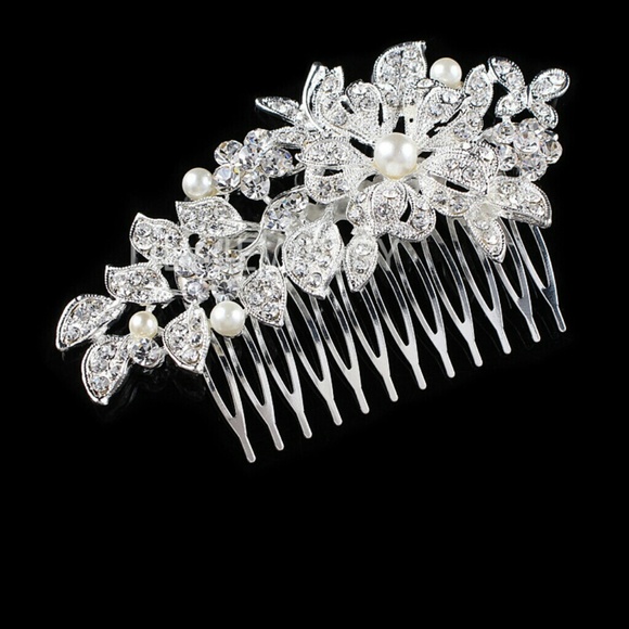 COPY - Rhinestone crystal bridal hair comb weddin…